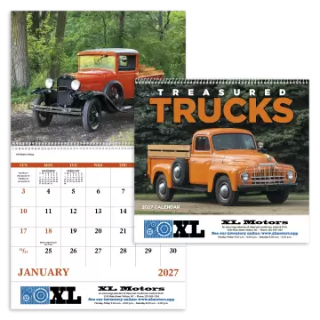 Treasured Trucks Wall Calendar - Spiral